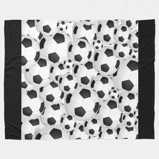 Fußballdecke Fleecedecke (Vorderseite (Horizontal))