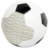 Fußballdesign mit kleinem Regenbogen  Fußball (Dreiviertel)