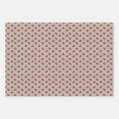 Fußbälle auf Blassbraun Geschenkpapier Set (Vorderseite)