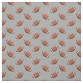 Fußbälle auf Light Gray Stoff (Muster)
