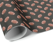 Fußbälle auf schwarz geschenkpapier (Rolleneckpunkt)