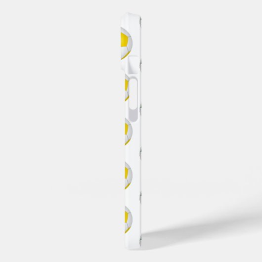 Fußbälle aus grünem Gold mit Monogramm Case-Mate iPhone Hülle (Rückseite / Links)