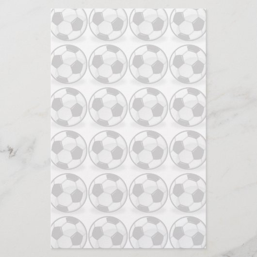Fußbälle Briefpapier (Vorderseite)