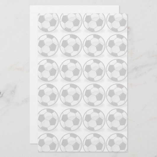 Fußbälle Briefpapier (Vorne/Hinten)