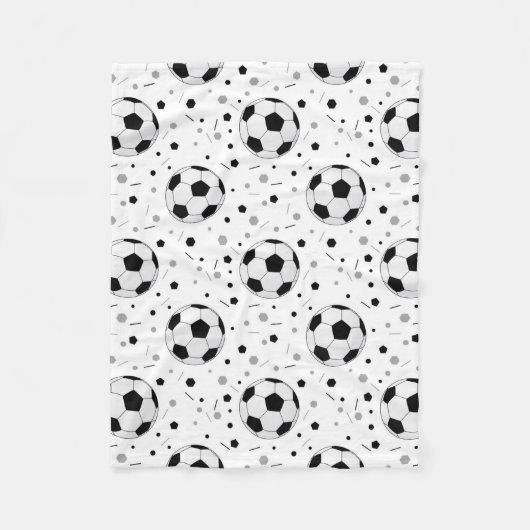 Fußbälle Fleecedecke (Vorderseite)