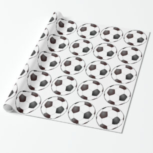 Fußbälle Geschenkpapier