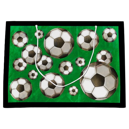 Fußbälle Große Geschenktüte (Vorderseite)