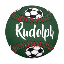 Fußbälle grünes Muster Baseball