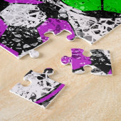 FUSSBÄLLE IN DER CHAOTISCHEN FARBE PUZZLE (Seite)