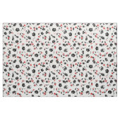 Fußbälle mit Herz-Muster Sport Stoff (Fat Quarter (45,7 x 55,9 cm))