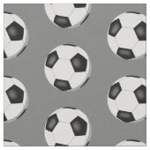 Fußbälle Muster auf grau oder in beliebiger Farbe Stoff (Nahaufnahme)