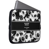 Fußbälle Muster Trainingsgeschenk w individuelle N Laptopschutzhülle (Vorne Rechts)