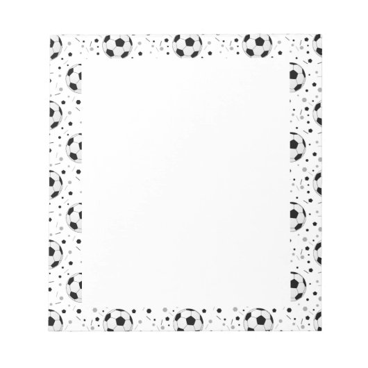 Fußbälle Notizblock (Vorderseite)