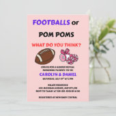 Fußbälle oder Pom-Poms Geschlecht-Enthüllungs-Einl (Stehend Vorderseite)