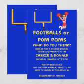 Fußbälle oder Pom-Poms Geschlecht-Enthüllungs-Einl (Vorne/Hinten)
