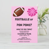 Fußbälle oder Pom-Poms Geschlecht-Enthüllungs-Einl (Stehend Vorderseite)