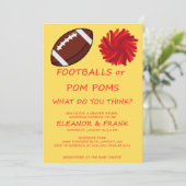 Fußbälle oder Pom-Poms Geschlecht-Enthüllungs-Einl (Stehend Vorderseite)