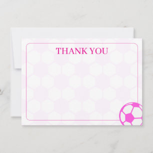 Fußbälle Rosa und Weiß Blank Mitteilungskarte