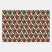 Fußbälle Sport Design Wrapper Sets Geschenkpapier Set (Vorderseite 3)