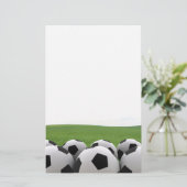 Fußbälle stationär briefpapier (Stehend Vorderseite)