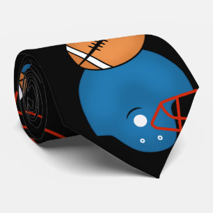 Fußbälle und Helme mit schwarzem Hintergrund Krawatte