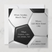 Fußballeinladung Einladung (Rückseite)