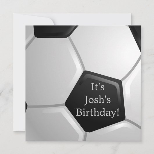 Fußballeinladung Einladung (Vorderseite)