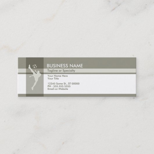 Fußballeleganz Mini Visitenkarte (Vorderseite)