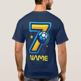 Fußballersey Nummer 7 personalisierter T - Shirt
