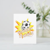 Fußballfamilie Postkarte (Stehend Vorderseite)