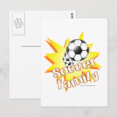 Fußballfamilie Postkarte (Vorne/Hinten)