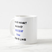 Fußballfan, aviäre Tasse (Vorderseite Links)