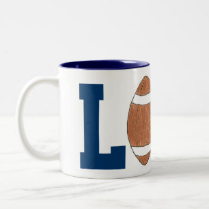 Fußballfan-Lieblingstasse Zweifarbige Tasse