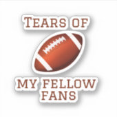 Fußballfan lustiges Geschenk für Sportfans Aufkleber (Vorderseite)