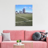 Fußballfan oder Landschaftsbild-Foto Leinwanddruck (Insitu (Wohnzimmer))