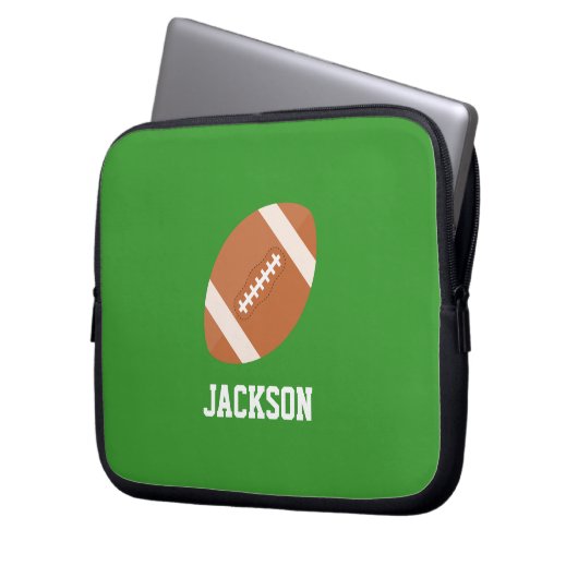 Fußballfan Personalisierte Kinder Laptopschutzhülle (Vorderseite Links)