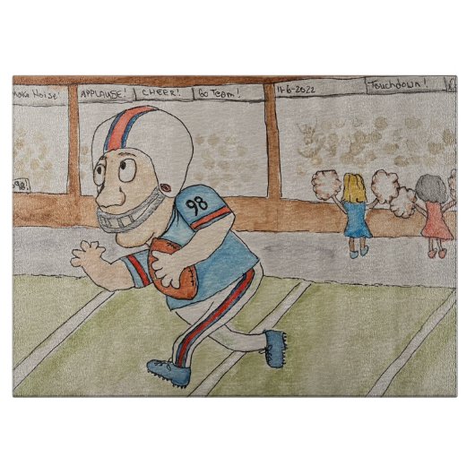 Fußballfan Schneidebrett (Vorderseite)