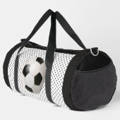 Fußballfan Schwarz Duffle Bag (Rechte Ecke)