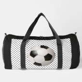 Fußballfan Schwarz Duffle Bag (Rückseite)