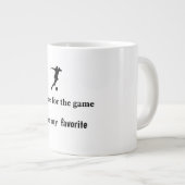 Fußballfan-Spieler-Support-Kaffeetasse Jumbo-Tasse (Vorderseite Rechts)
