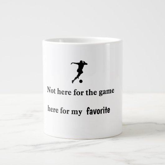Fußballfan-Spieler-Support-Kaffeetasse Jumbo-Tasse (Vorderseite)