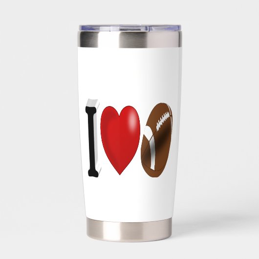 Fußballfan Thermobecher (Vorderseite)
