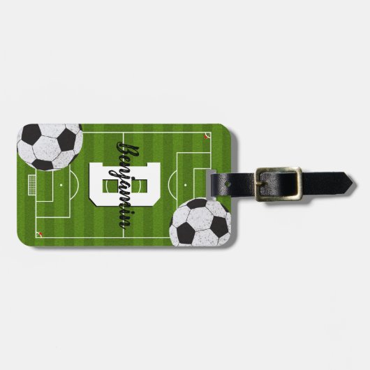 Fußballfans Gepäckanhänger (Vorderseite horizontal)