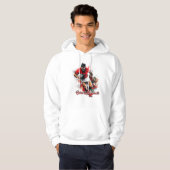 Fußballfans Grafik und Text Hoodie (Vorne ganz)