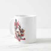 Fußballfans Grafik und Text Kaffeetasse (Vorderseite Links)