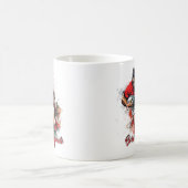 Fußballfans Grafik und Text Kaffeetasse (Mittel)