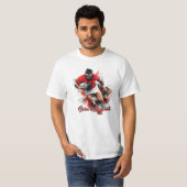 Fußballfans Grafik und Text T-Shirt (Vorne ganz)