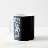 Fußballfans High Fives Teamgeist Grafikdesign Kaffeetasse (Vorderseite Links)