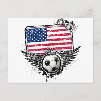 Fußballfans in den USA Postkarte