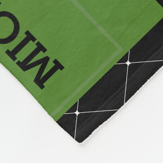 Fußballfans Nummer eins Fleecedecke (Ecke)